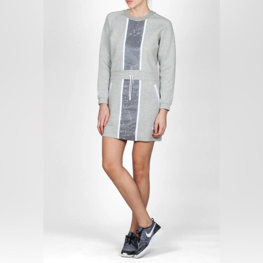 NIKE Tech Fleece Splatter Dress Color Gray Size XS NWOT